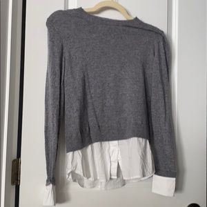 Saks fifth avenue gray sweater XS Bogo free